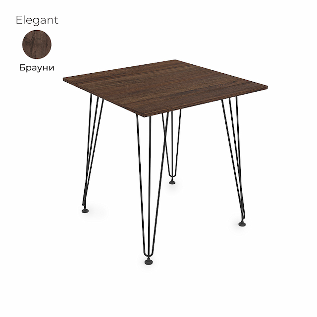 Стол обеденный квадратный Алсав 21Elegant.007 Brauni