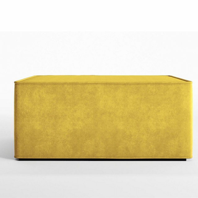 Пуф Мастерфабрик Камо Saga yellow ткань рогожка