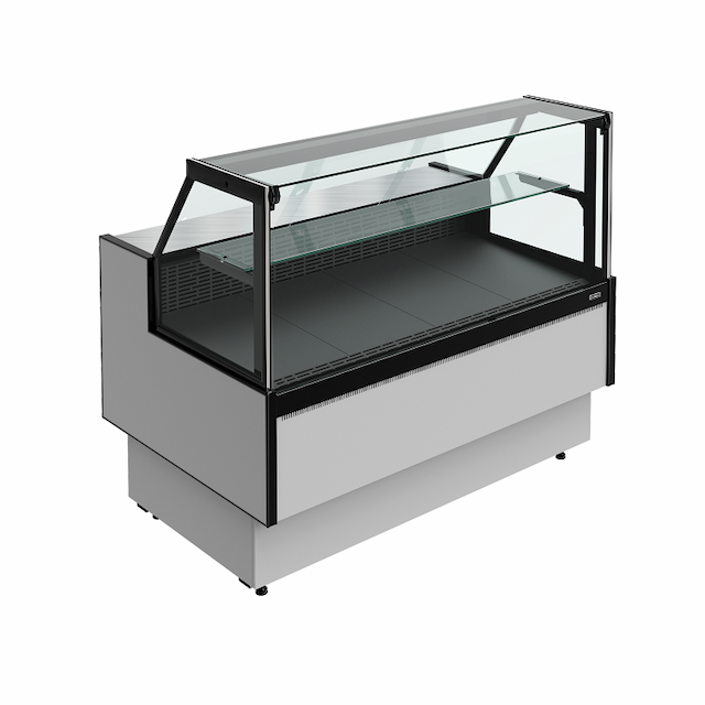 Витрина холодильная Carboma PRAIA 2 GC85 VM 0,94-1 с боковинами 9006-9005