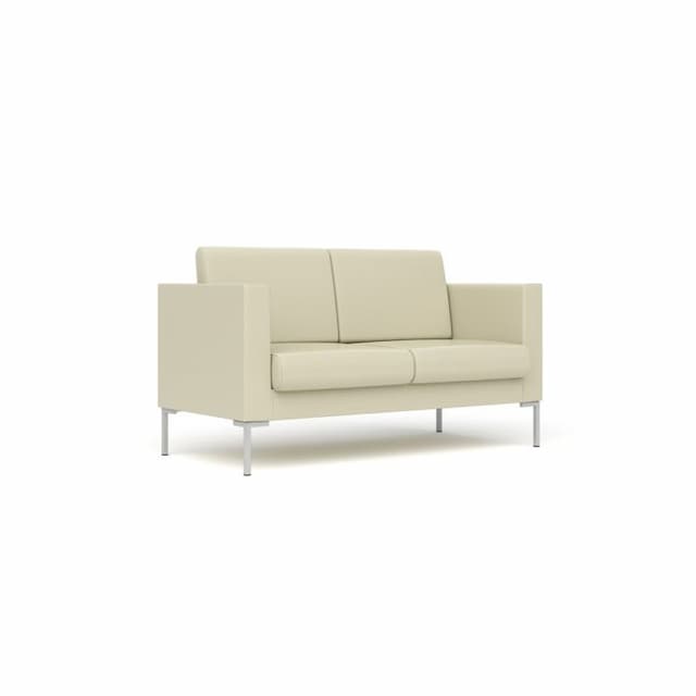 Диван 2-местный Юнитекс БЕРЛИН Бр. 004.01 экокожа премиум / светло-бежевая