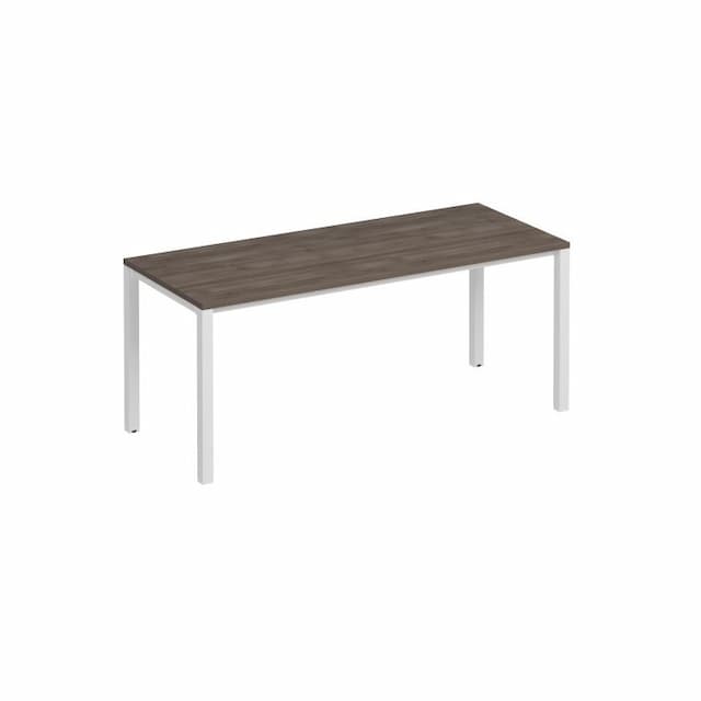 Стол письменный на металлокаркасе Юнитекс Комфорт КФ (180x75x75) К.Б1 1134 ШТ дуб шамони темный / белый