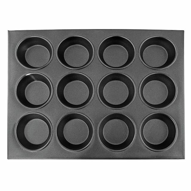 Противень P.L. Proff Cuisine для 12 маффинов, ячейка 7 см (h 3 см), l 35,5 см, h 27 см, алюминий с антиприг. арт. 81200222