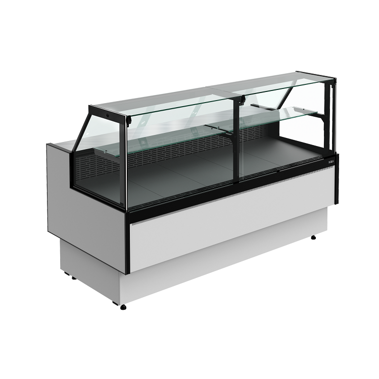 Витрина холодильная Carboma PRAIA 2 GC85 SV 1,8-1 с боковинами 9006-9005
