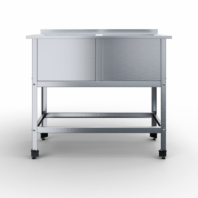 Ванна моечная сварная 2 емкости Rada ВМСВПЧ-2-11,5/6,4/8,5