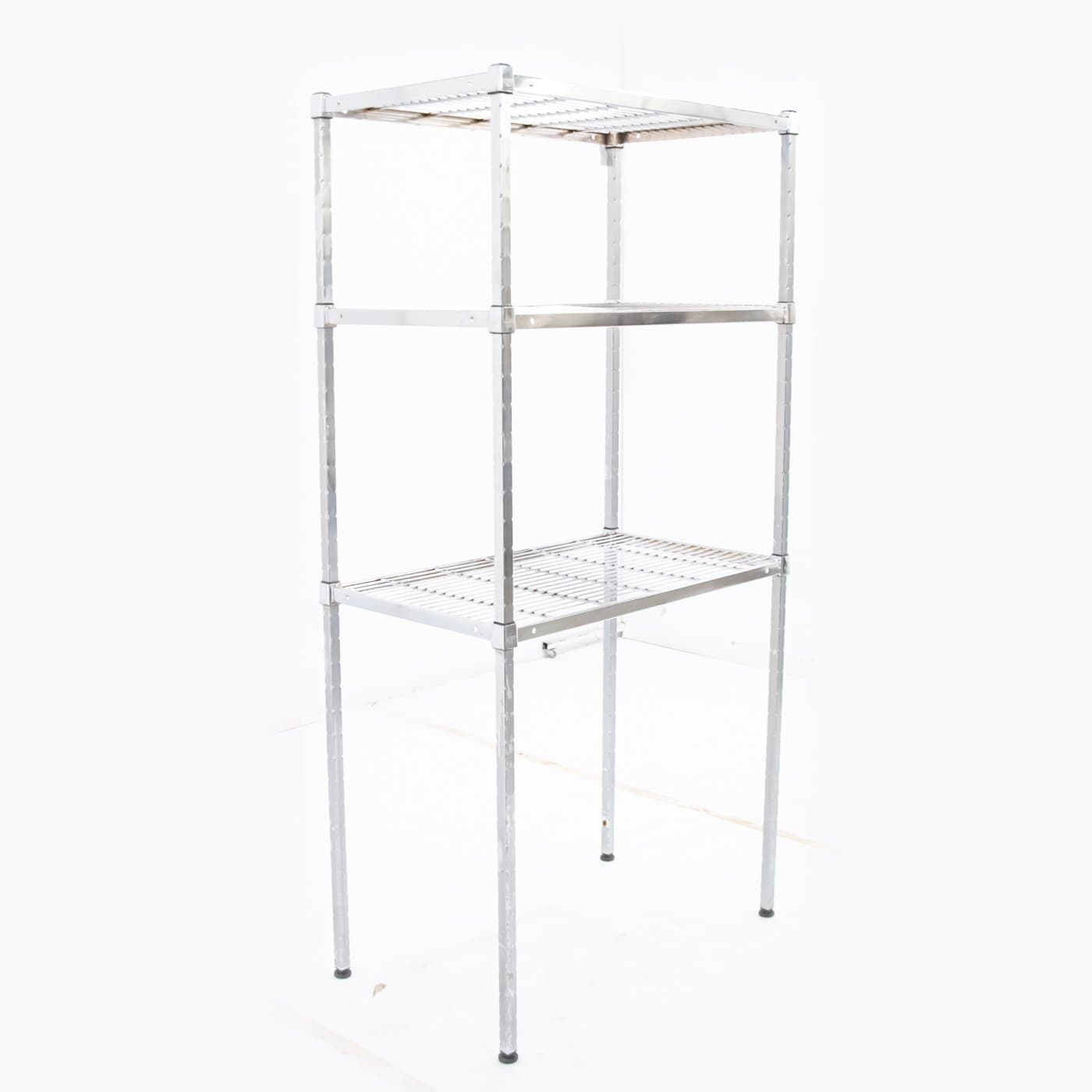 Стеллаж сетчатый хромированный Amco 900х530х1820 (3 полки) арт. УТ-00096012 (Восстановленное 1 шт)