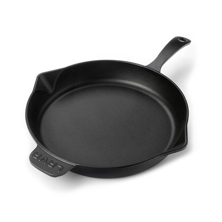 Сковорода LAVA 34 см с 2-мя ручками чугун черная, арт. 81240413