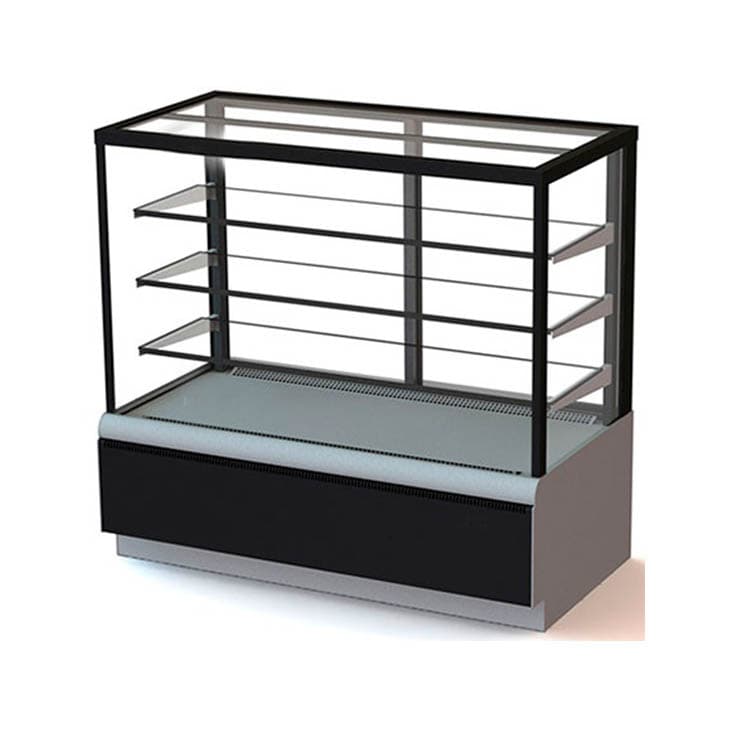 Витрина кондитерская Kayman K-ВК-1300 люкс квадро серебро