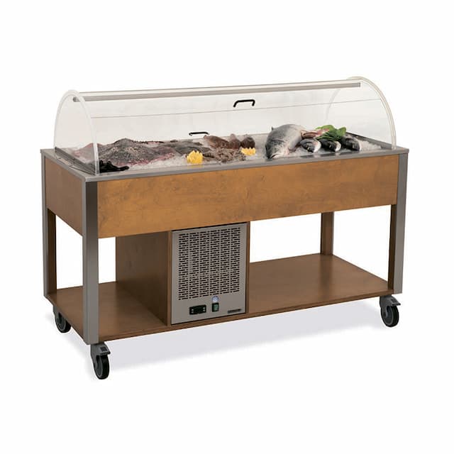 Стол для выкладки "рыбы на льду" MetalCarrelli 6930.4RAL (цвет по RAL)