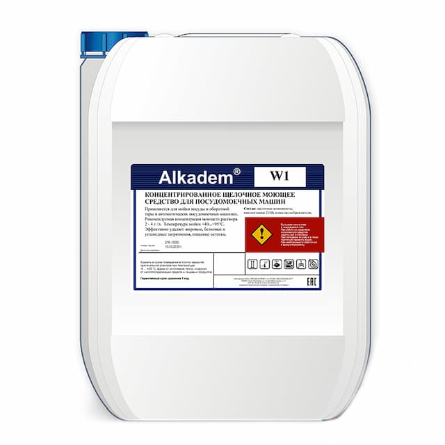 Средство моющее для посудомоечных машин ALKADEM W1 5Л