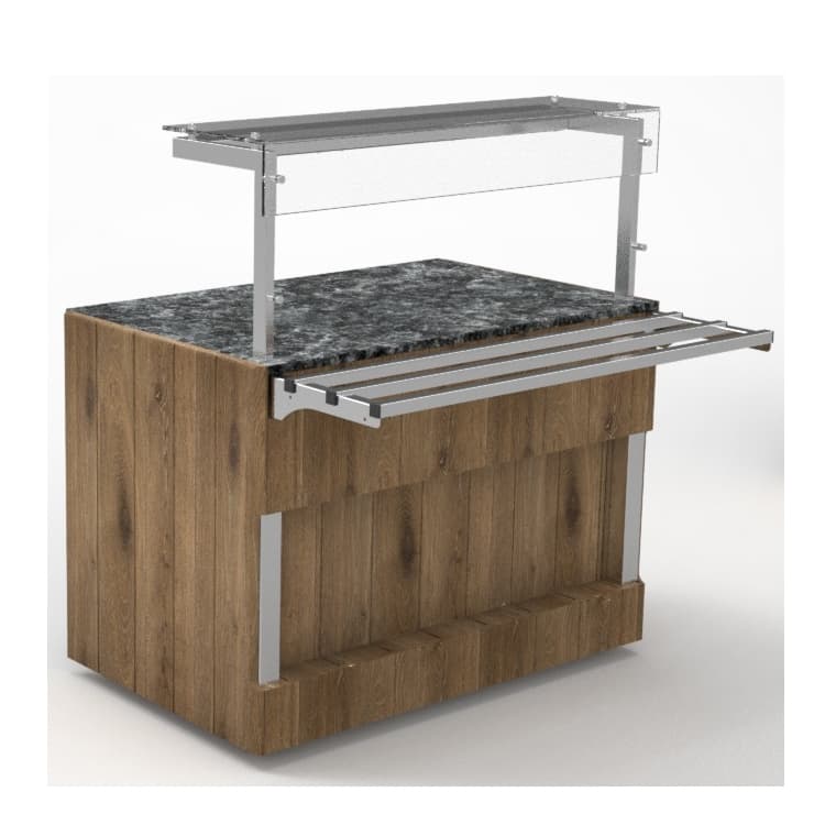 Прилавок нейтральный длиной 1105 мм с полкой линии раздачи Capital Челябторгтехника RN12AS Capital
